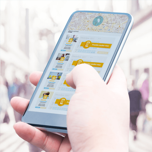 Bouton de rappel automatique pour contacter le cabinet